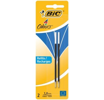Wkład do długopisu BIC 4 COLOURS kol. niebieski 1mm 2 szt. [931778]