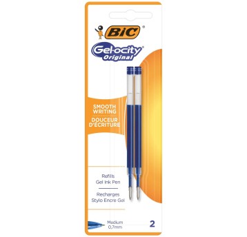 Wkład do długopisu żelowego BIC Gel-ocity kol. niebieski 0,7mm 2 szt. [862229]