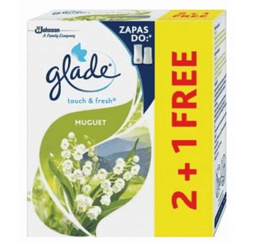Wkład zapachowy do odświeżacza BRISE GLADE ONE TOUCH Konwalia kwiatowy 3 x 10ml mini spray