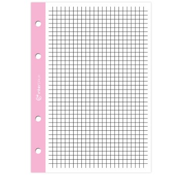 Wkłady do segregatora uniwersalne A4 50 kart INTERDRUK papier mix kolorów czarna kratka [WKDOSEA4F]