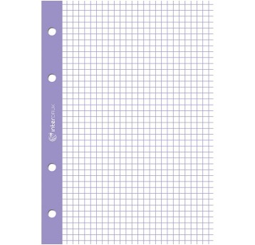 Wkłady do segregatora uniwersalne A4 50 kart INTERDRUK papier mix kolorów kolorowa kratka [WKDOSEA4KF]