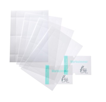 Wkłady uzupełniające do tabliczek na drzwi 148 x 105mm DURABLE kol. przezroczysty pasuje do 4821 20 szt. [483119]