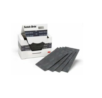 Włóknina ścierna 3M SCOTCH-BRITE 76 95mm x 158mm XCRS kol. czarny arkusz 1 szt. superlimpieza