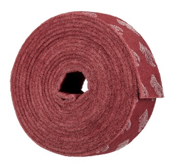 Włóknina ścierna 3M SCOTCH-BRITE Clean & Finish CF-RL 100mm x 10m AVFN kol. czerwony rolka 1 szt. [03760]