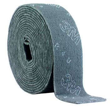 Włóknina ścierna 3M SCOTCH-BRITE Clean & Finish CF-SR 150mm x 115mm (x35) SUFN kol. szary rolka 1 szt. perforowana [07904]