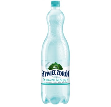 Woda delikatnie gazowana źródlana ŻYWIEC ZDRÓJ Lekki gaz butelka plastikowa 1,5L 6 szt.
