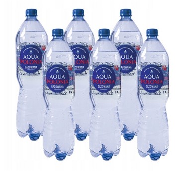 Woda gazowana mineralna AQUA POLONIA butelka plastikowa 1,5L 6 szt.