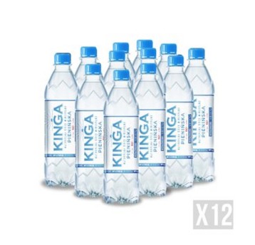 Woda gazowana mineralna KINGA PIENIŃSKA butelka plastikowa 500ml 12 szt.
