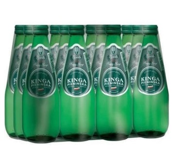 Woda gazowana mineralna KINGA PIENIŃSKA butelka szklana 330ml 12 szt.