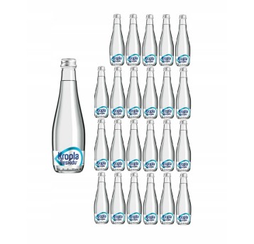 Woda gazowana mineralna KROPLA BESKIDU butelka szklana 330ml 24 szt.