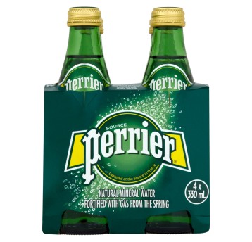 Woda gazowana mineralna PERRIER butelka szklana 330ml 4 szt.