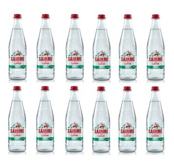 Woda gazowana mineralna SAIRME butelka szklana 500ml 12 szt.