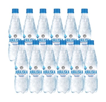 Woda [K] niegazowana mineralna JURAJSKA butelka plastikowa 500ml 12 szt.