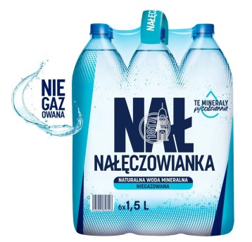 Woda [K] niegazowana mineralna NAŁĘCZOWIANKA butelka plastikowa 1,5L 6 szt.