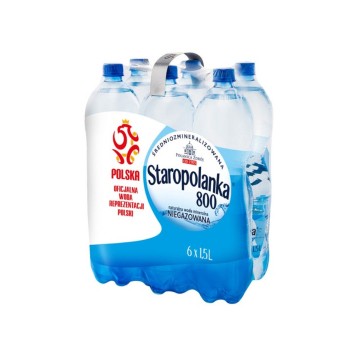 Woda [K] niegazowana mineralna STAROPOLANKA 800 butelka plastikowa 1,5L 6 szt.