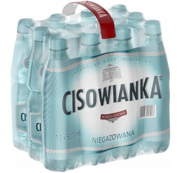 Woda niegazowana mineralna CISOWIANKA butelka plastikowa 500ml 12 szt.