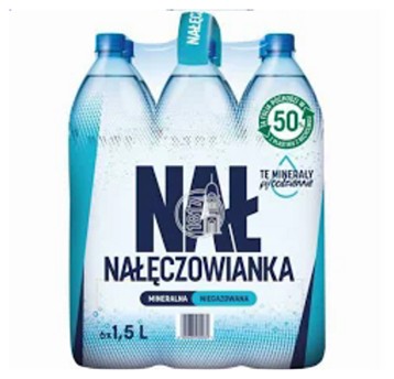 Woda niegazowana mineralna NAŁĘCZOWIANKA butelka plastikowa 1,5L 6 szt.