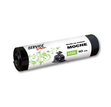 Worki na śmieci 120L STELLA kol. czarny LDPE mocne 10 szt. [ST-HR-033744]