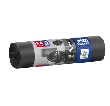 Worki na śmieci 160L ANNA ZARADNA kol. czarny LDPE supermocne 10 szt. [ST-AZ-001989]