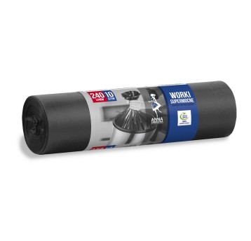 Worki na śmieci 240L ANNA ZARADNA kol. czarny LDPE supermocne 10 szt. [ST-AZ-013906]