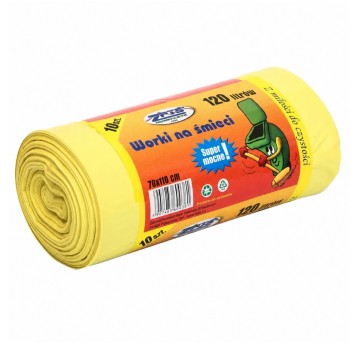 Worki na śmieci 240L KOWALCZYK kol. żółty super mocne 10 szt.