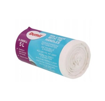 Worki na śmieci 5L DUMIL kol. biały łazienkowe 30 szt.