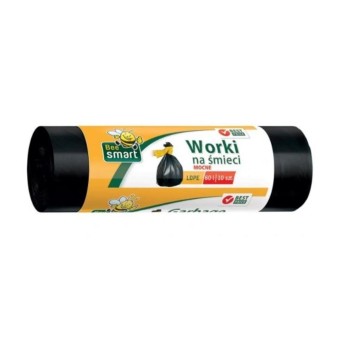 Worki na śmieci 60L BEE SMART kol. czarny 10 szt.