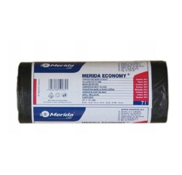 Worki na śmieci 7L MERIDA kol. czarny 50 szt. [W01]