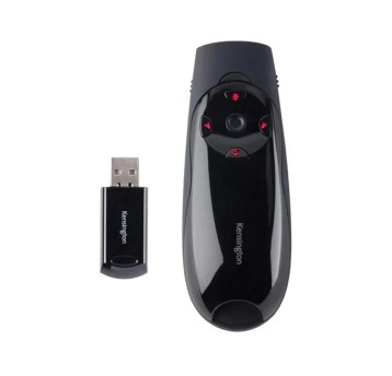 Wskaźnik do prezentacji bezprzewodowy z czerwonym laserem KENSINGTON PRESENTER EXPERT do 45m kol. czarny [K72425EU]