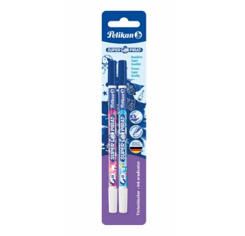 Wymazywacz do pióra PELIKAN Super Pirat 850B blister 2 szt. [921734]