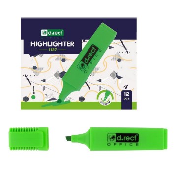 Zakreślacz D.RECT 1127 ; kol. zielony [101005]