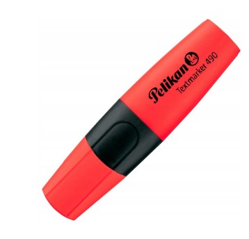 Zakreślacz PELIKAN 490 ; kol. czerwony neonowy [814126]