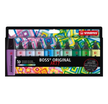 Zakreślacz STABILO Boss Arty mix kolorów 10 szt. odcienie chłodne [70/10-2-20]