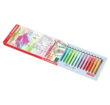 Zakreślacz STABILO Swing Cool mix kolorów pastelowych 18 szt. na podstawce [275/18-01-5]