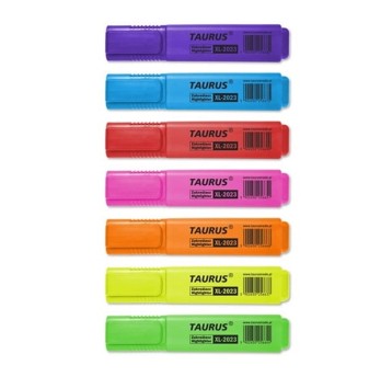 Zakreślacz TAURUS mix kolorów 6 szt. XL-2023 [TKZ-10]