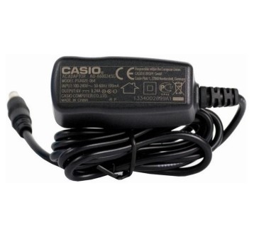 Zasilacz do drukarek etykiet 1,8m CASIO kol. czarny do kalkulatora HR-150 / HR-8TEC [AD-A60024]
