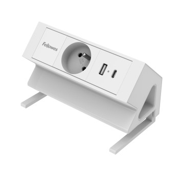 Zasilacz na blat 1x 230V / 1x USB-A /1x USB-C FELLOWES Power Desk Up kol. biały [100137175]