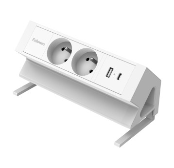 Zasilacz na blat 2x 230V / 1x USB-A /1x USB-C FELLOWES Power Desk Up kol. biały [100137185]