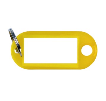 Zawieszka do kluczy OFFICE PRODUCTS kol. żółty 10 szt. [19115212-06]