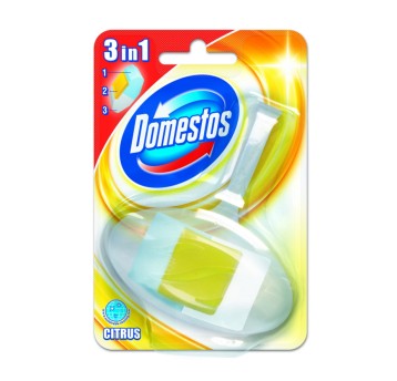 Zawieszka do toalet DOMESTOS Citrus 3w1 cytrynowy 40g kostka