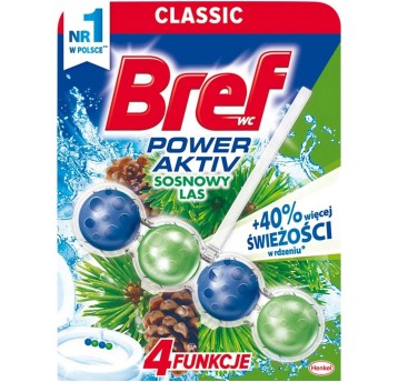 Zawieszka do WC BREF Power Aktiv leśny 50g kulki (3szt. x 50g)