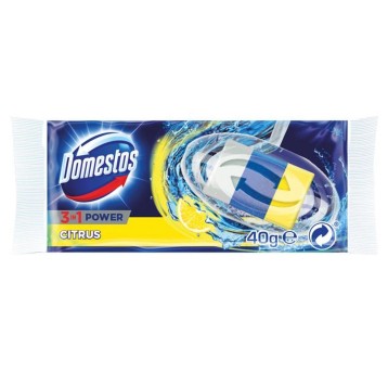 Zawieszka (zapas) do WC DOMESTOS Citrus cytrynowy 40g kostka