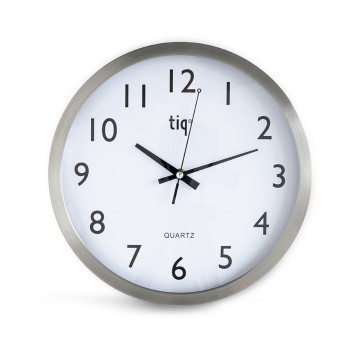 Zegar ścienny ARGO F6664A kol. srebrny Ø30cm [608685]