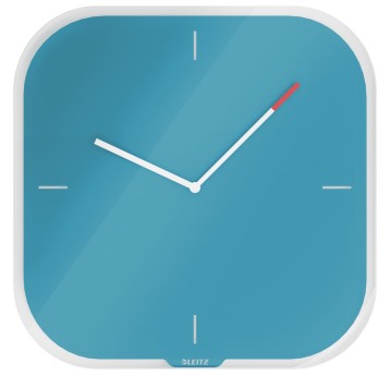 Zegar ścienny LEITZ COSY kol. niebieski Ø29cm [90170061]