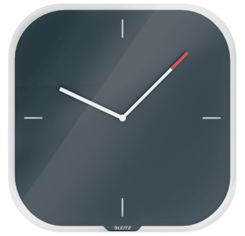 Zegar ścienny LEITZ COSY kol. szary Ø29cm [90170089]