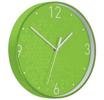 Zegar ścienny LEITZ WOW kol. zielony Ø29cm [90150054]