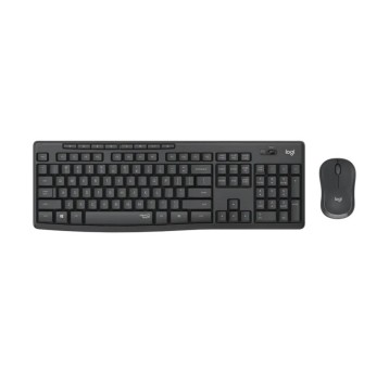 Zestaw klawiatura i myszka bezprzewodowy LOGITECH MK-295 kol. grafitowy US [920-009800]