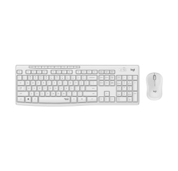 Zestaw klawiatura i myszka bezprzewodowy LOGITECH MK-295 Silent kol. biały US [920-009824]