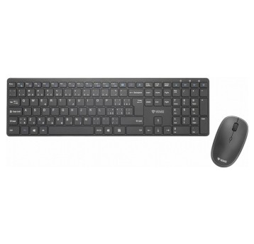 Zestaw klawiatura i myszka bezprzewodowy YENKEE kol. czarny US [YKB 2008CS]