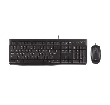 Zestaw klawiatura i myszka przewodowy LOGITECH MK-120 kol. czarny US [920-002563]